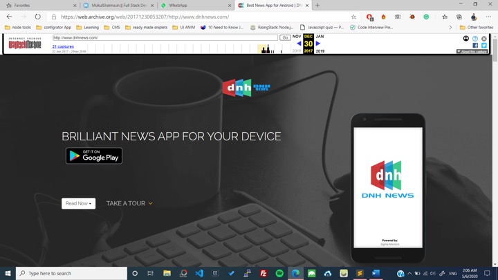 DNH News project preview