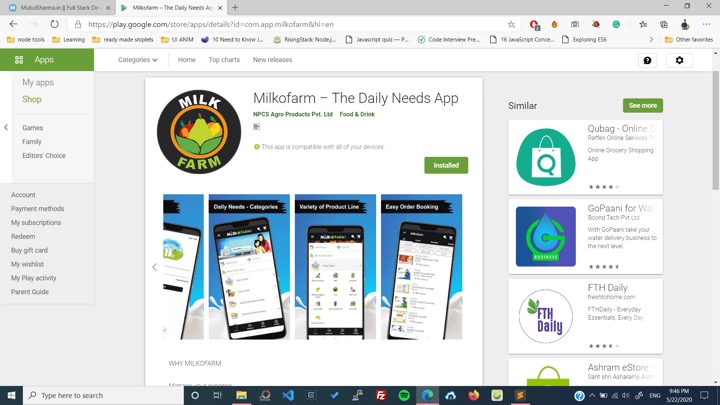 Android application API project preview